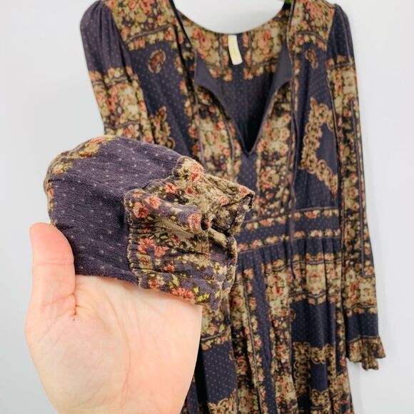 Free people | Bridgette Bohemian mini Dress | size Large - Picture 7 of 10